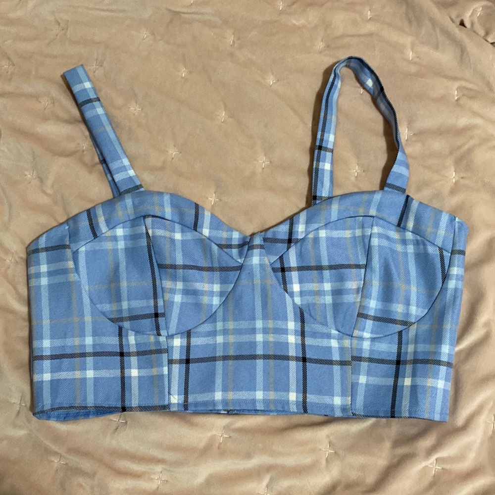 Plaid Crop top